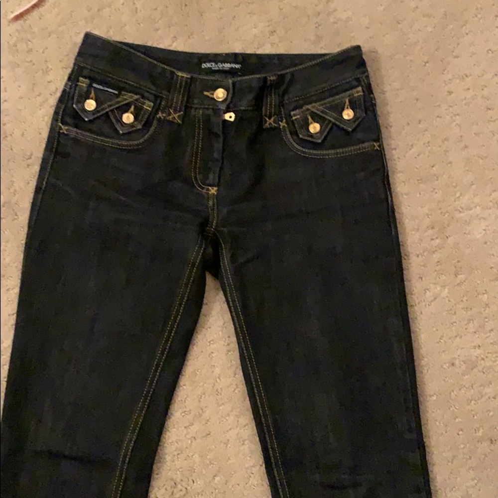 Dolce and gabana dark blue jeans!! CLASSY 🥂